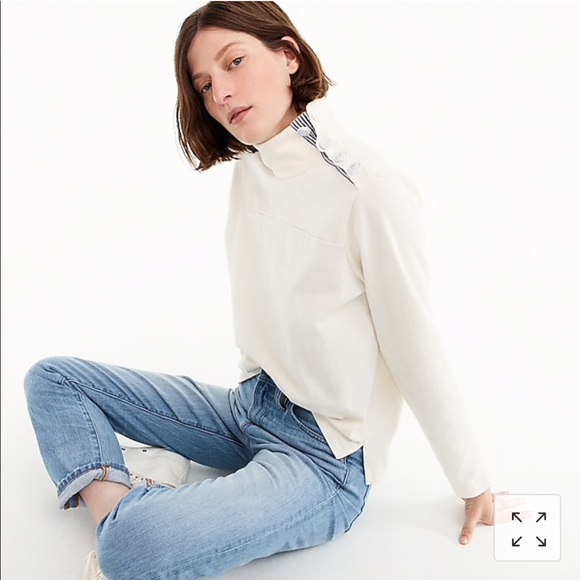 J. Crew | Tops | Jcrew Buttonshoulder 
